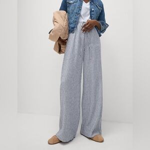 Striped Wide-Leg Pants / wide leg pull on pants